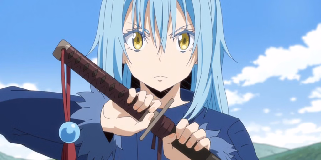 Rimuru Tempest in both slime and humanoid form