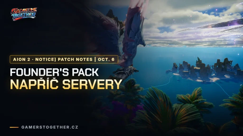 AION 2 (global): Founder's Pack na všech postavách, vyšší drop Raw Leather a nové opravy