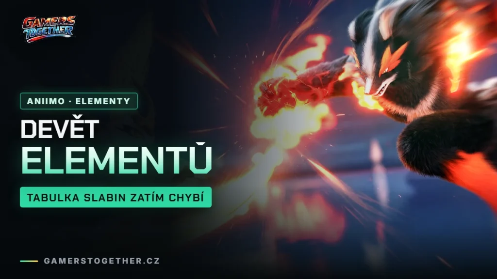 Aniimo: elementy a tabulka slabin