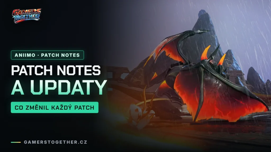 Aniimo patch notes a přehled všech aktualizací