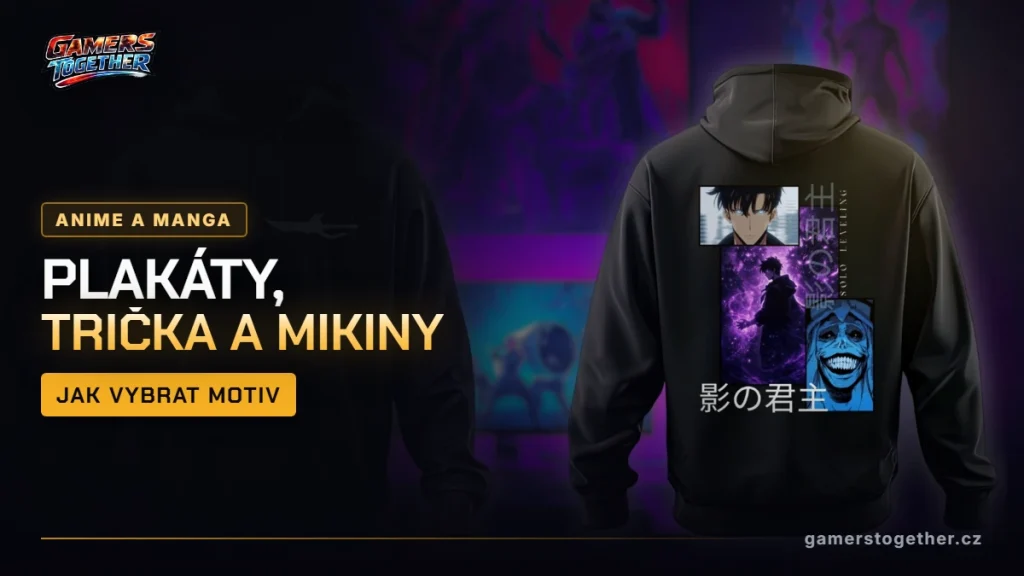 Anime plakáty, trička a mikiny: jak vybrat motiv a velikost