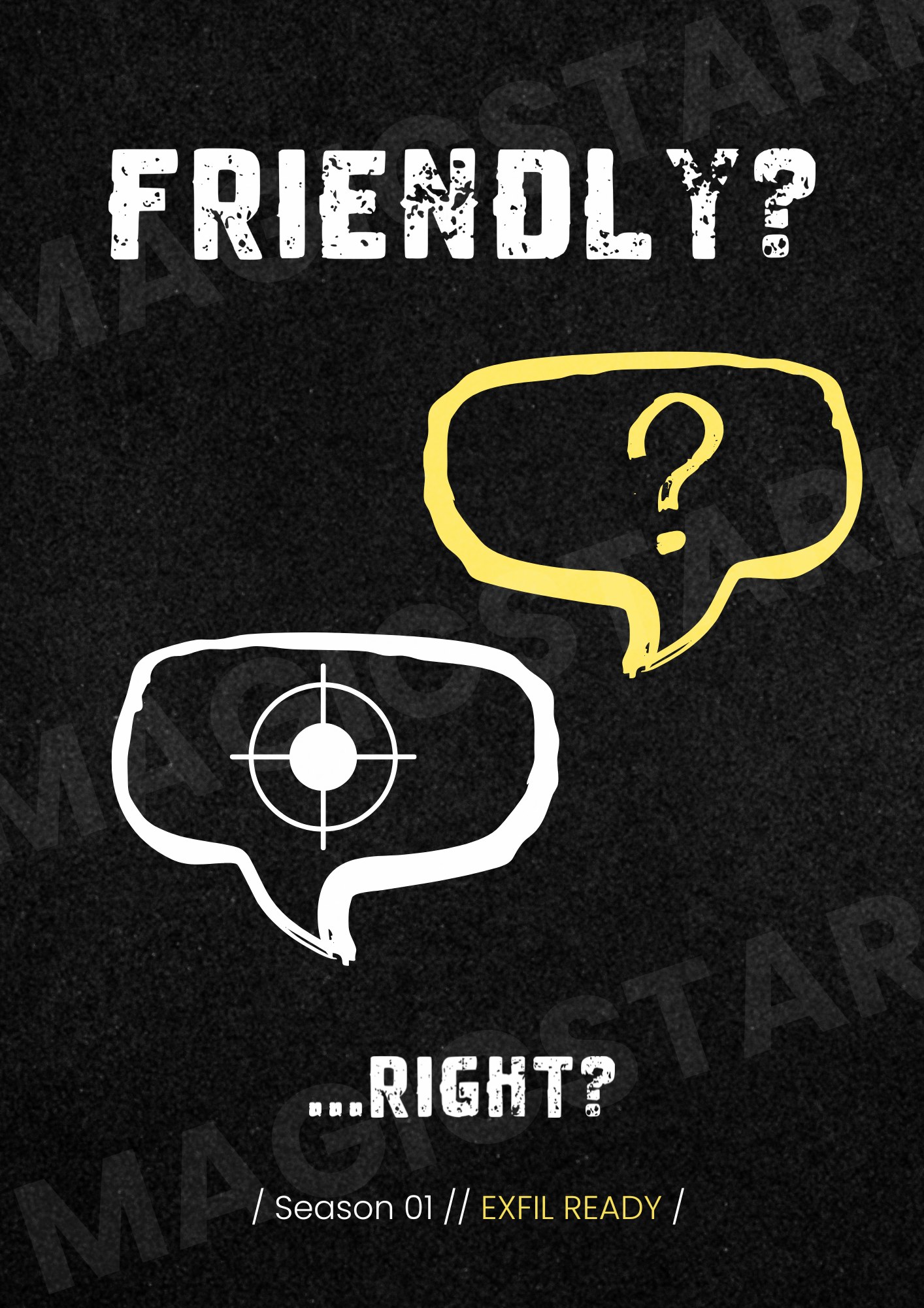 Plakát ARC Raiders Friendly? …Right? – náhled celého motivu s vodoznakem