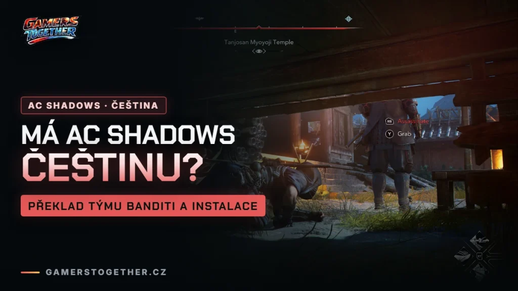 Má Assassin's Creed Shadows češtinu? Překlad týmu Banditi a instalace