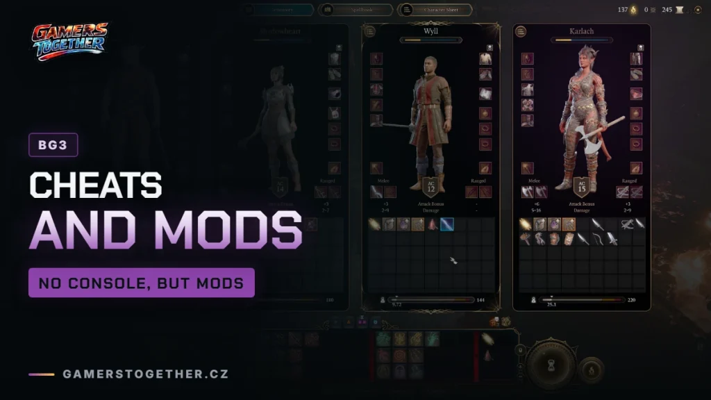 Baldur’s Gate 3 cheats and mods: no console, how the official Mod Manager works