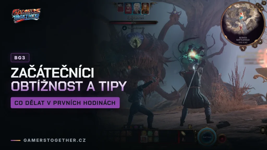 Baldur's Gate 3 pro začátečníky: obtížnost, první hodiny a co nedělat