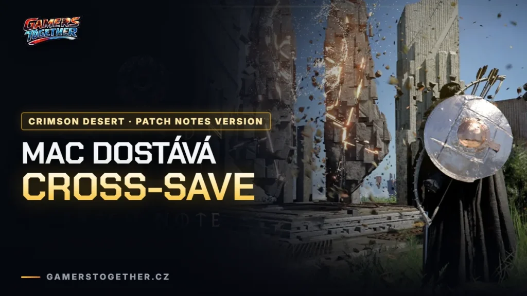 Crimson Desert 2.02.00: Cross-save na Macu a opravy postupu