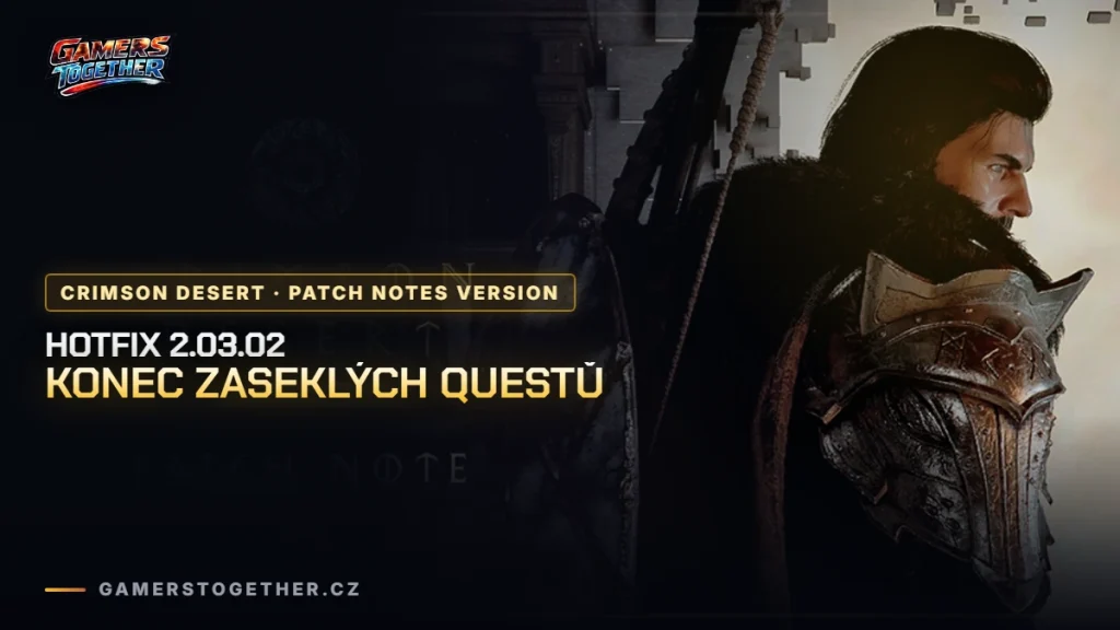 Crimson Desert 2.03.02: hotfix rozsekává zaseknuté questy i chybějící ikony na mapě