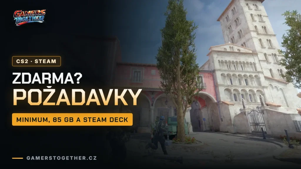 Je CS2 zdarma? Systémové požadavky, velikost instalace a Steam Deck