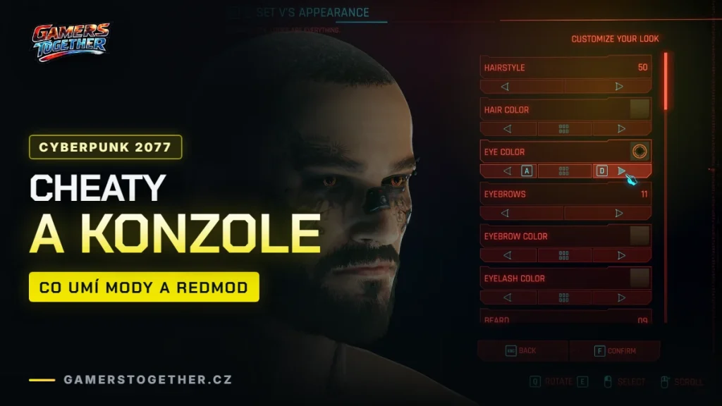 Cyberpunk 2077 cheaty: má hra konzoli a co dělají mody
