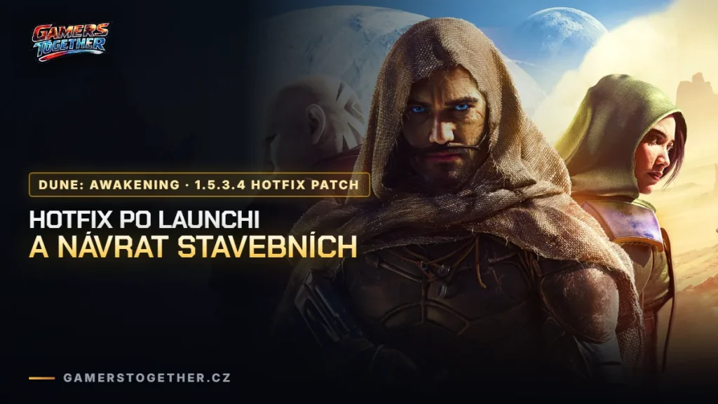 Dune: Awakening hotfix: opravy po konzolovém launchi, Sentinel a Caladan Palace zpět v nabídce