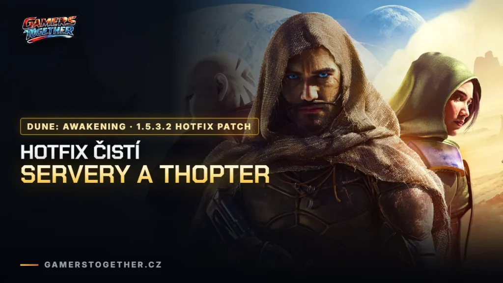Dune: Awakening hotfix: lepší doporučení serverů a oprava kokpitu Assault Ornithopteru