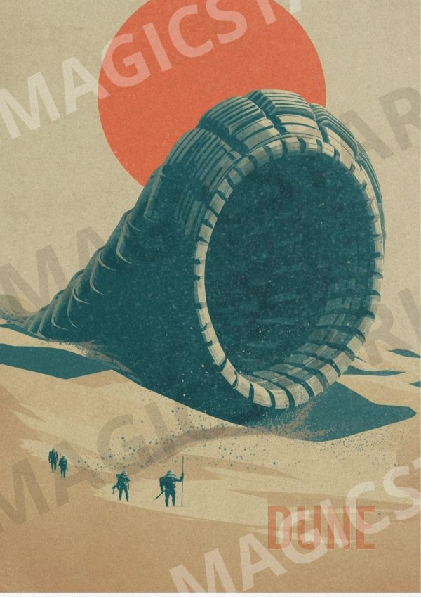 Plakát Dune Shai-Hulud – náhled celého motivu s vodoznakem