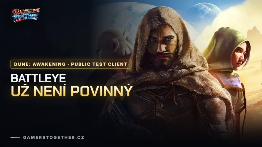 Dune: Awakening testuje patch 1.5.15.0: BattlEye nemusí být, pomalejší glide s rocket pody