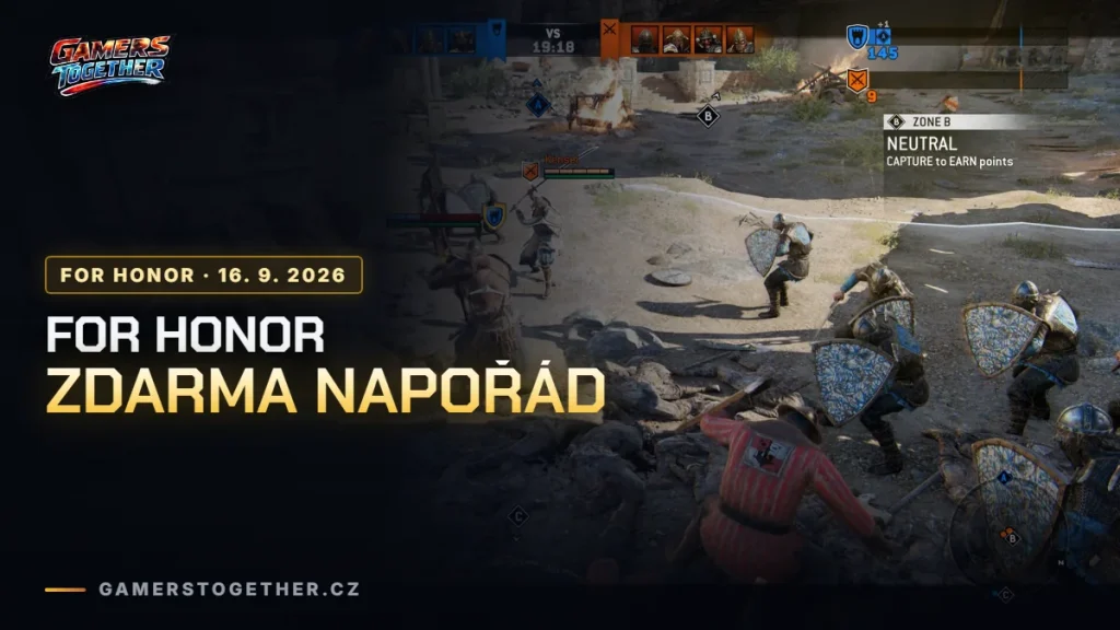For Honor rozdává Ubisoft zdarma napořád. Nabídka končí 28. září