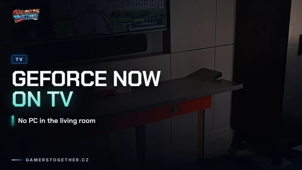 GeForce NOW on a TV