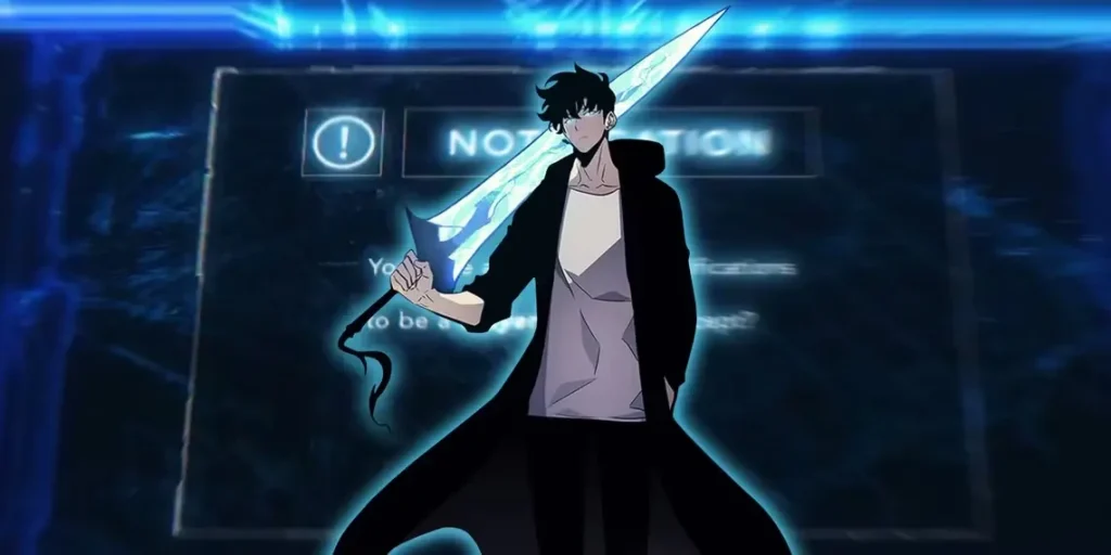 Sung Jin-woo as the Shadow Monarch from Solo Leveling