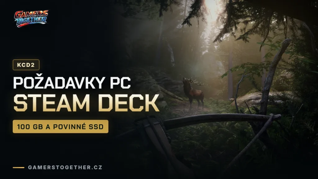 Kingdom Come: Deliverance 2 požadavky na PC, Steam Deck a velikost