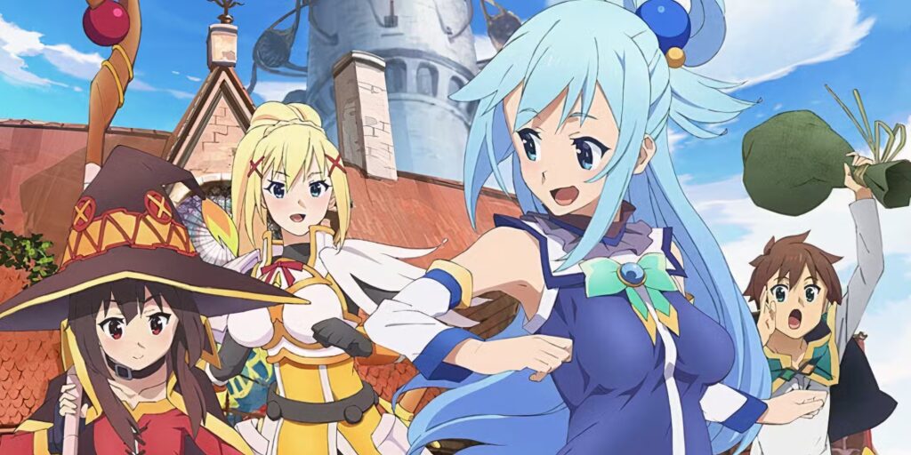 The party of heroes from KonoSuba