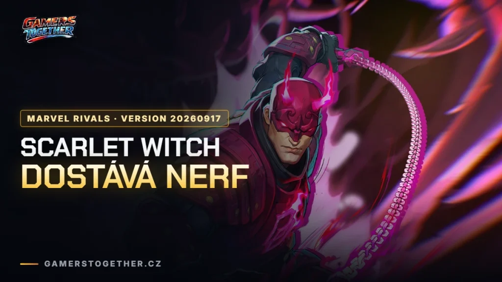 Marvel Rivals patch 17. září 2026: Jeff's Dream Eater, nerf Scarlet Witch a gifting u PYO Bundles