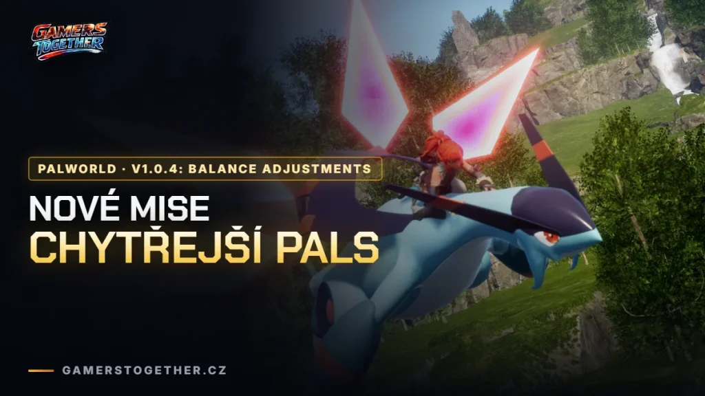 Palworld v1.0.4: dvě nové mise, chytřejší Pals a opravy postupu