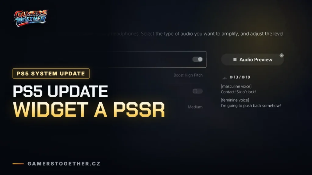 PS5 dostal aktualizaci 26.06-14.00.00: widget s nejhranějšími hrami a PSSR napevno zapnuté