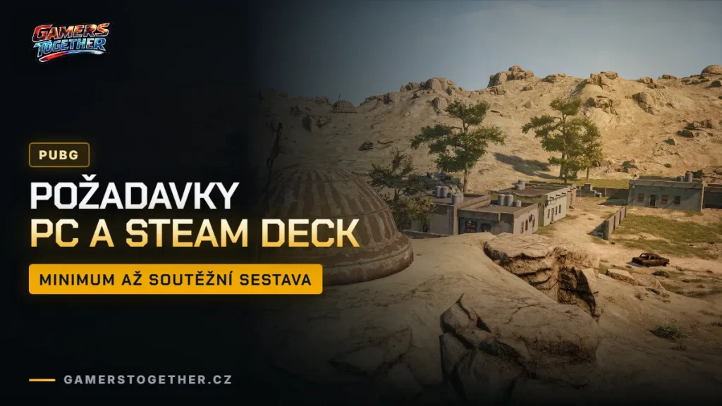 PUBG požadavky na PC: minimum, doporučené, Steam Deck a velikost
