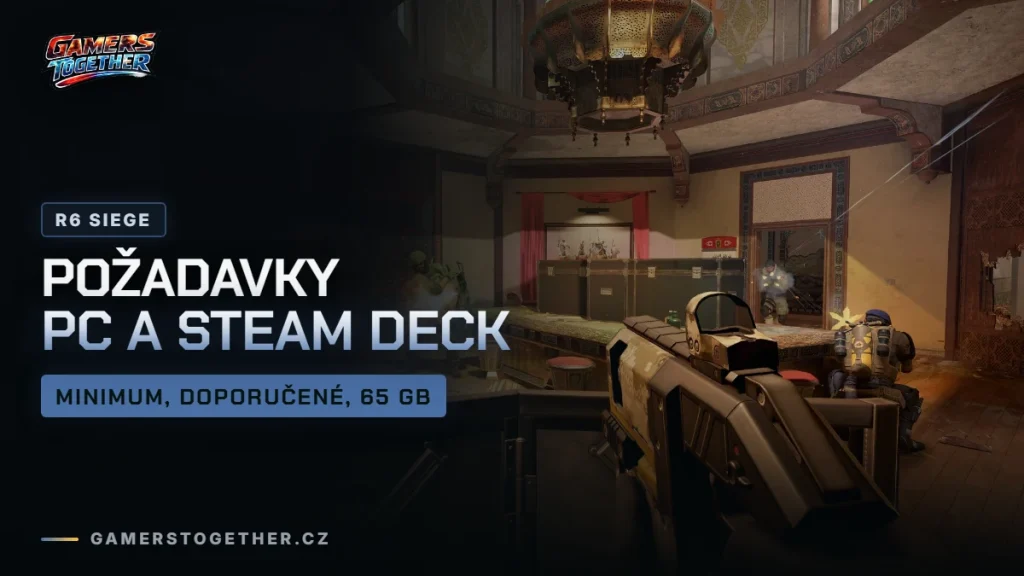 Rainbow Six Siege požadavky na PC, Steam Deck a velikost
