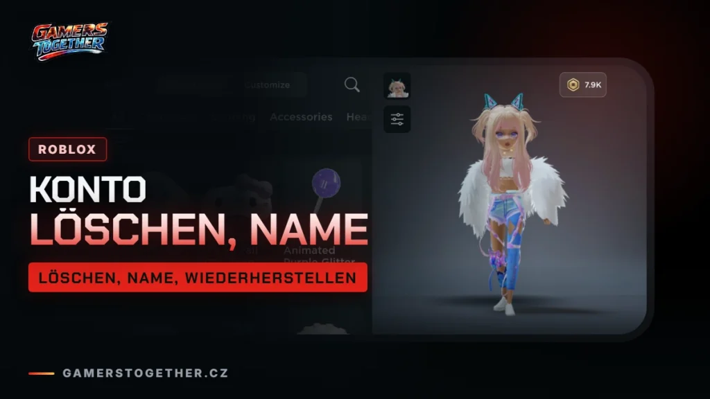 Roblox Konto löschen, Namen ändern oder wiederherstellen