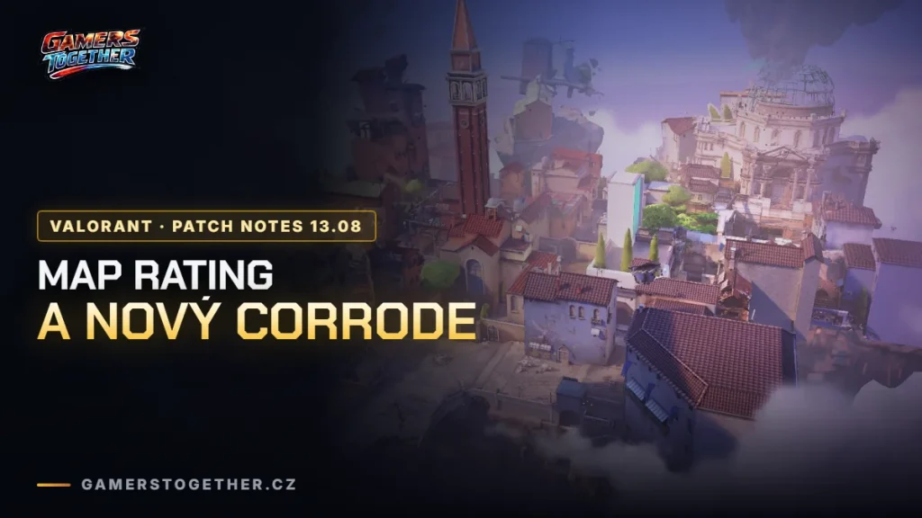 Valorant Patch Notes 13.08: Map Rating, přepracovaný Corrode a nová rotace map