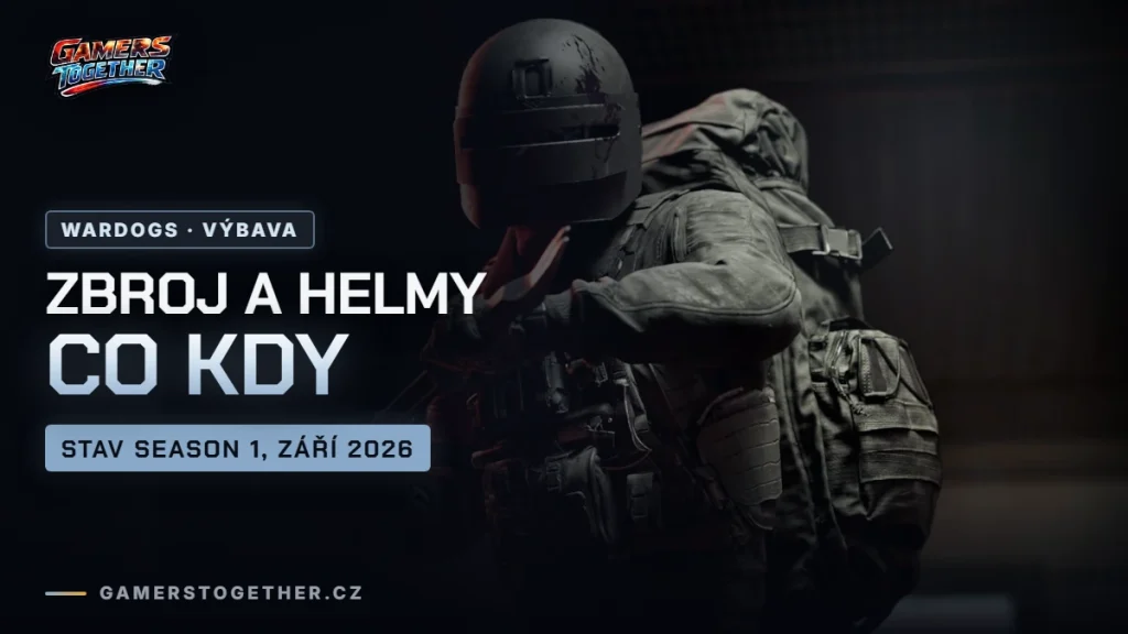 Zbroj ve WARDOGS: helmy, vesty, batohy a co koupit kdy