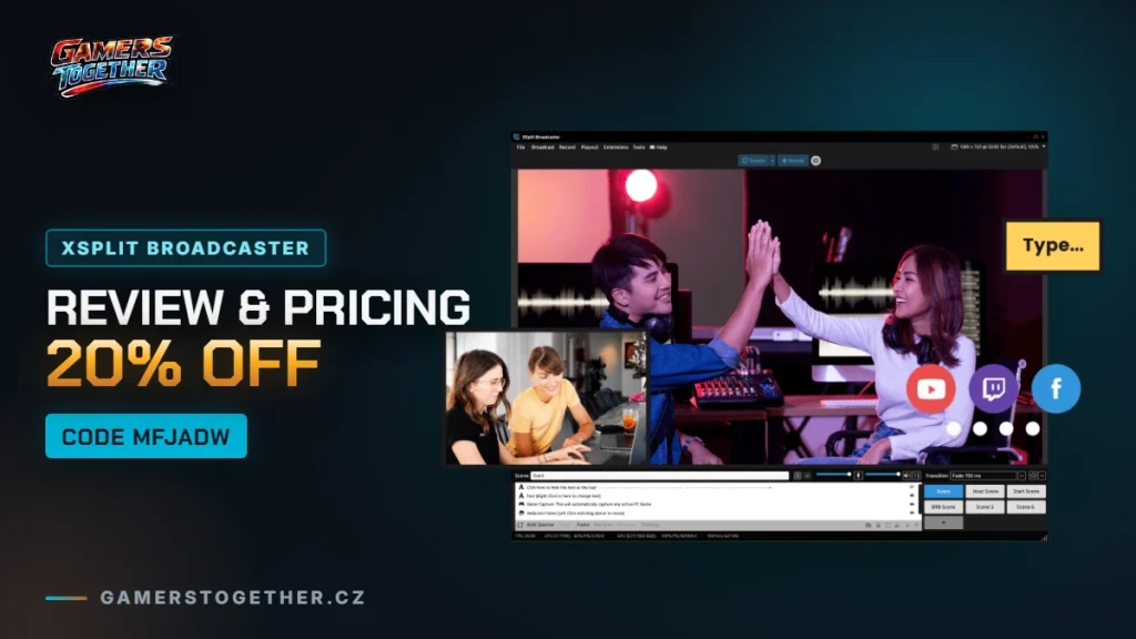 XSplit Broadcaster: review, pricing and up to 20% off with code MFJADW
