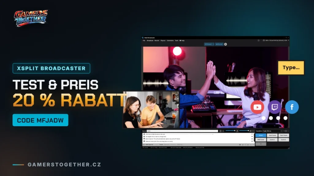 XSplit Broadcaster: Test, Preis und bis zu 20 % Rabatt mit Code MFJADW