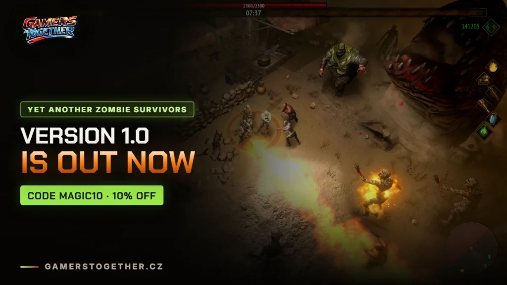 Yet Another Zombie Survivors 1.0: what the full launch added and 10% off with code MAGIC10